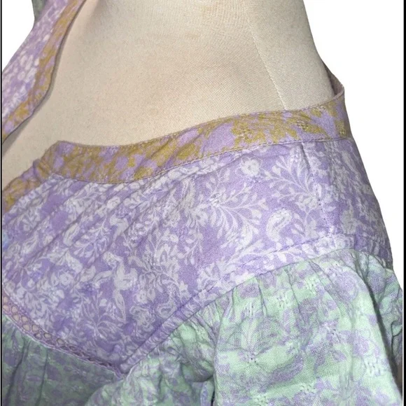 Roller Rabbit Lavender and White Midi Dress - Picture 8 of 9